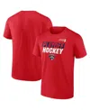 Fanatics Men's Red Florida Panthers 2025 Stanley Cup Playoffs Breakout T-shirt