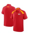 Fanatics Men's Red Kansas City Chiefs Back Around Raglan Polo Shirt In Red