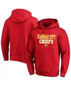 Fanatics Men's Red Kansas City Chiefs Big Tall Fleece Hoodie In Red