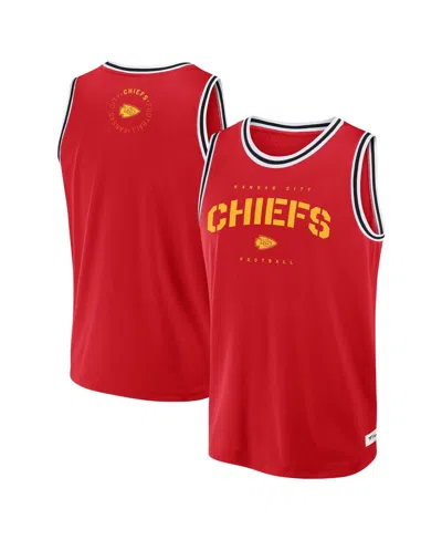 Fanatics Men's Red Kansas City Chiefs Elements Future Ground Jersey Tank Top