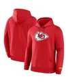 Fanatics Men's Red Kansas City Chiefs Legacy Fleece Pullover Hoodie In Red