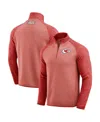 Fanatics Men's Red Kansas City Chiefs Tonal Quarter-zip Jacket In Red