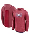 Fanatics Men's Red Montreal Canadiens Authentic Pro Rink Lightweight Pullover Hoodie In Red