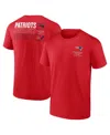 Fanatics Men's Red New England Patriots Repeat Stats T-shirt In Red