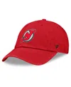 Fanatics Men's Red New Jersey Devils Decades Collection Adjustable Hat