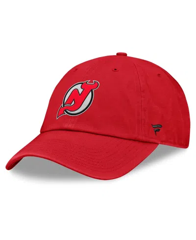 Fanatics Men's Red New Jersey Devils Decades Collection Adjustable Hat