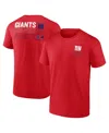 Fanatics Men's Red New York Giants Repeat Stats T-shirt In Red