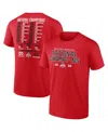 Fanatics Men's Red Ohio State Buckeyes College Football Playoff 2024 National Champions Schedule T-shirt In Red