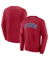 Fanatics Men's Red Pennsylvania Quakers Short Name Pullover Sweatshirt In Red