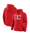 Fanatics Men's Red Philadelphia Phillies 2025 Nl East Division Champions Locker Room Hoodie In Red