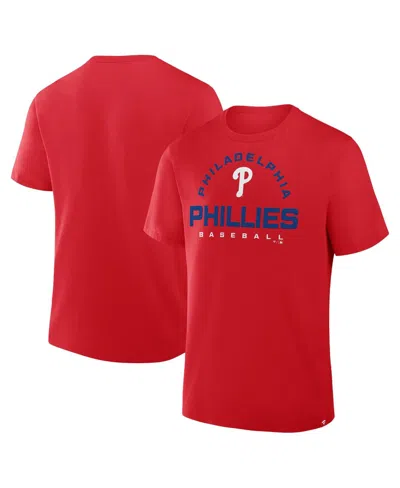 Fanatics Men's Red Philadelphia Phillies Clubhouse Legacy Primary Play T-shirt