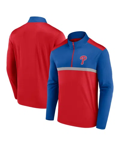 Fanatics Men's Red Philadelphia Phillies Unstoppable Quarter-zip Top