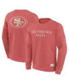 Fanatics Men's Red San Francisco 49ers Elements Future Ground Lettering Pullover Sweatshirt In Pink