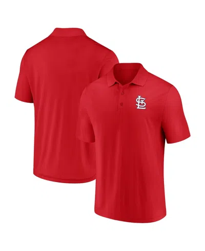 Fanatics Men's Red St. Louis Cardinals Primary Logo Polo Shirt