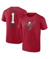 Fanatics Men's Red Tampa Bay Buccaneers Father's Day T-shirt In Red