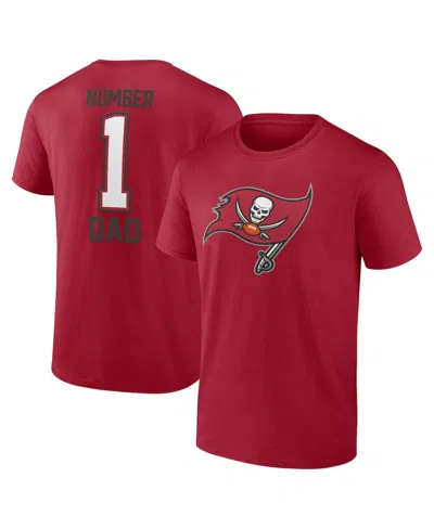 FANATICS MEN'S RED TAMPA BAY BUCCANEERS 1 DAD T-SHIRT