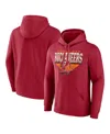 Fanatics Men's Red Tampa Bay Buccaneers Geometric Chrome Pullover Hoodie In Red