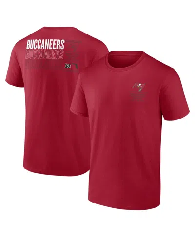 Fanatics Men's Red Tampa Bay Buccaneers Repeat Stats T-shirt