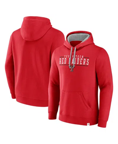 Fanatics Men's Red Texas Tech Red Raiders Second Wind Distressed Pullover Hoodie