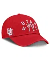 Fanatics Men's Red Utah Utes Archer Adjustable Hat In Red