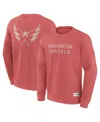Fanatics Men's Red Washington Capitals Elements Future Ground Lettering Pullover Sweatshirt In Orange