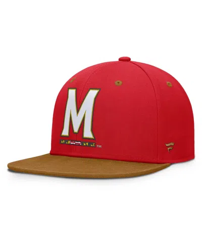 Fanatics Men's Red/brown Maryland Terrapins Noboa Fitted Hat In Multi