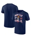 Fanatics Men's Ronald Acuna Jr. Navy Atlanta Braves Hometown Caricature T-shirt In Blue