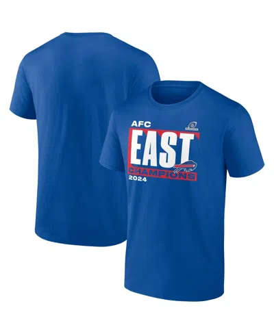 Fanatics Men's Royal Buffalo Bills 2024 Afc East Division Champions Big Tall Conquer T-shirt
