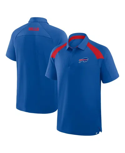 Fanatics Men's Royal Buffalo Bills Back Around Raglan Polo Shirt In Blue