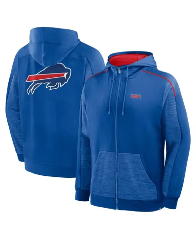 Fanatics Men's Royal Buffalo Bills Checkdown Pass Full-zip Hoodie In Blue