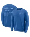 Fanatics Men's Royal Buffalo Bills Deep Route Pullover Sweatshirt In Blue