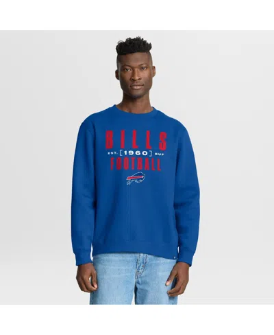 Fanatics Men's Royal Buffalo Bills Powerful Throw Legacy Pullover Sweatshirt In Blue