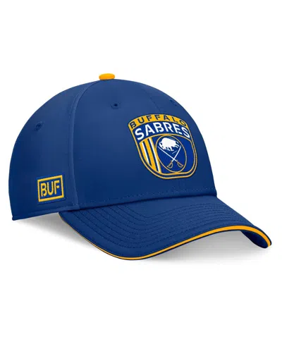 Fanatics Men's Royal Buffalo Sabres 2024 Nhl Draft On Stage Trucker Adjustable Hat In Royal,gold