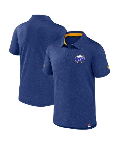 Fanatics Men's Royal Buffalo Sabres Authentic Pro Jacquard Polo Shirt In Blue