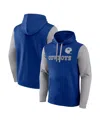 Fanatics Men's Royal Dallas Cowboys Fleece Pullover Hoodie In Royal,gray