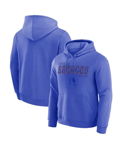 Fanatics Men's Royal Denver Broncos Hoodie In Blue