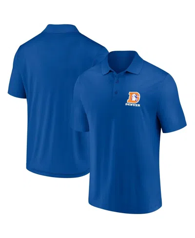 Fanatics Men's Royal Denver Broncos Polo Shirt In Blue