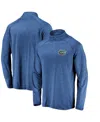 Fanatics Men's Royal Florida Gators Lightweight Striated Raglan Quarter-zip Sweatshirt