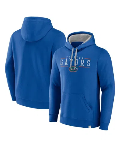 Fanatics Men's Royal Florida Gators Second Wind Distressed Pullover Hoodie In Blue