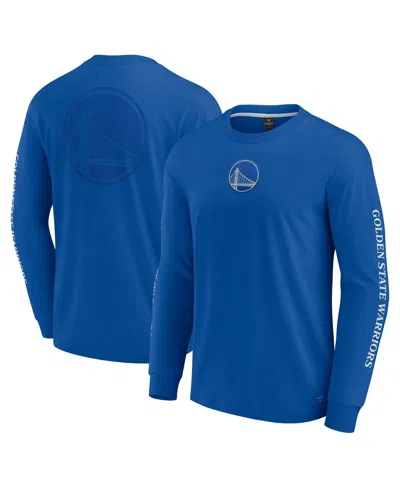Fanatics Men's Royal Golden State Warriors Elements Strive Long Sleeve T-shirt