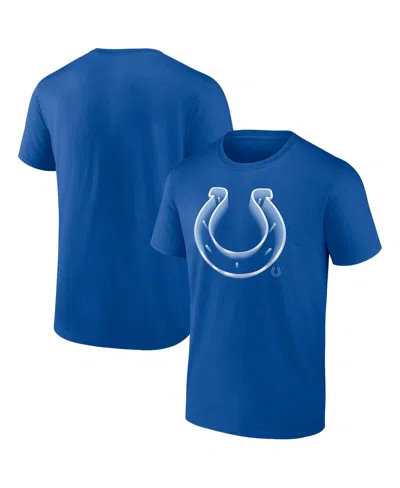 Fanatics Men's Royal Indianapolis Colts Chrome Dimension T-shirt In Blue