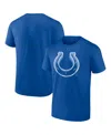 Fanatics Men's Royal Indianapolis Colts Chrome Dimension T-shirt In Blue