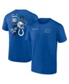 Fanatics Men's Royal Indianapolis Colts Split Zone T-shirt In Royal