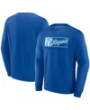 Fanatics Men's Royal Kansas City Royals Focus Fleece Pullover Sweatshirt In Royal