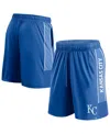 Fanatics Men's Royal Kansas City Royals Win The Match Defender Shorts In Royal,blue