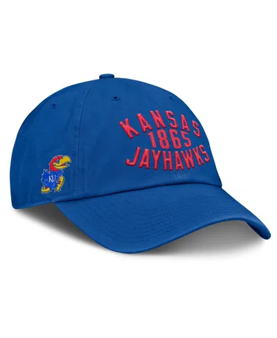 Fanatics Men's Royal Kansas Jayhawks Archer Adjustable Hat In Blue