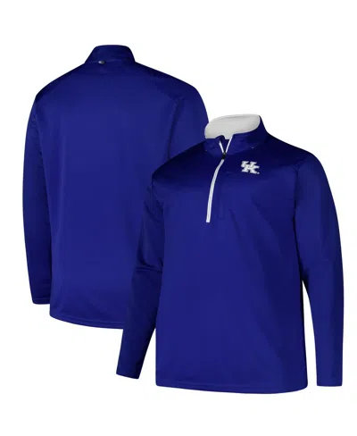 Fanatics Men's Royal Kentucky Wildcats Big Tall Defender Quarter-zip Top