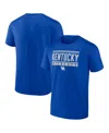Fanatics Men's Royal Kentucky Wildcats Fundamentals Stripe And Block T-shirt In Royal