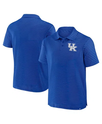 Fanatics Men's Royal Kentucky Wildcats Victory Calls Stripe Polo Shirt In Blue