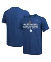 Fanatics Men's Royal Los Angeles Dodgers 2024 World Series Champions Locker Room Jersey Tri-blend T-shirt In Royal
